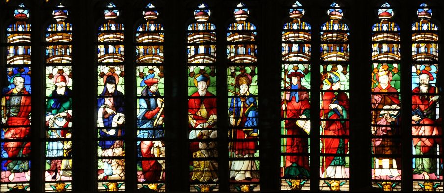 Saint Pierre, les quatre évangélistes, les quatre docteurs de l'Église, et saint Paul Saint Pierre, les quatre évangélistes, les quatre docteurs de l'Église, et saint Paul