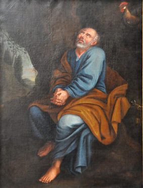 «Le Repentir de saint Pierre», toile du XVIIIe siècle «Le Repentir de saint Pierre», toile du XVIIIe siècle