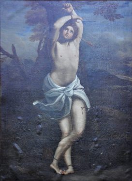 «Saint Sébastien», toile du XVIIe siècle «Saint Sébastien», toile du XVIIe siècle
