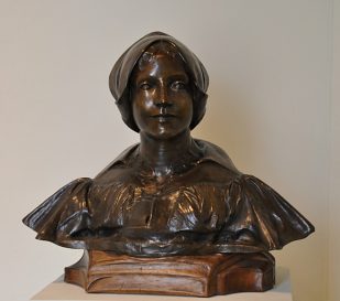 Sculpture «Femme de Hollande dite Madame Franz Hals» par Jean Carries
