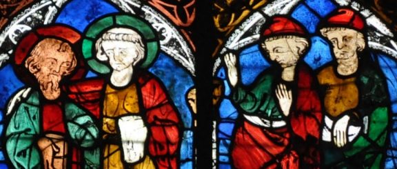 Vitrail des scnes de la vie de saint Pierre-Saint-Paul (entre 1300  et 1315)