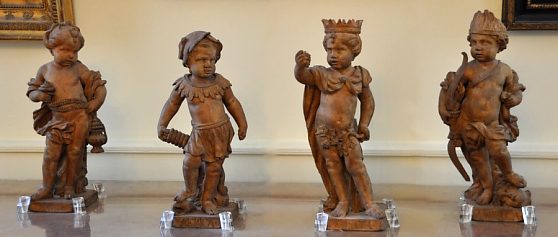 Statuettes en terre cuite, «Les Quatre parties du Monde»