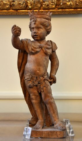 Statuette en terre cuite, «Les Quatre parties du Monde» l'EUROPE