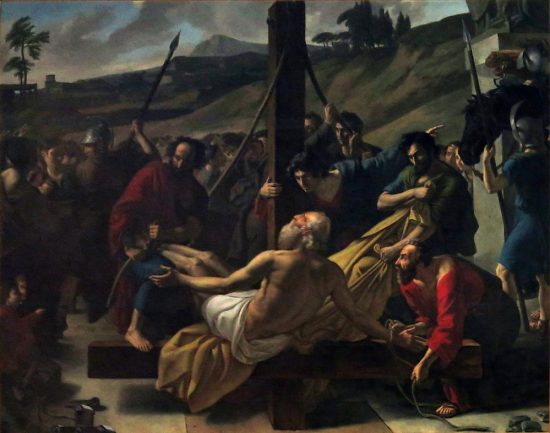 Tableau «Le Martyre de saint Pierre» dans la chapelle Saint-Pierre