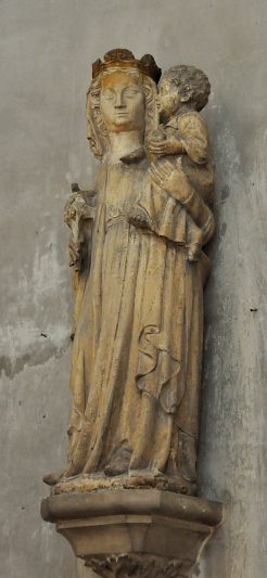 Statue de la Vierge à l'Enfant, XIVe siècle
