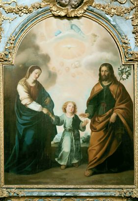 «Jésus entre la Vierge et saint Joseph»