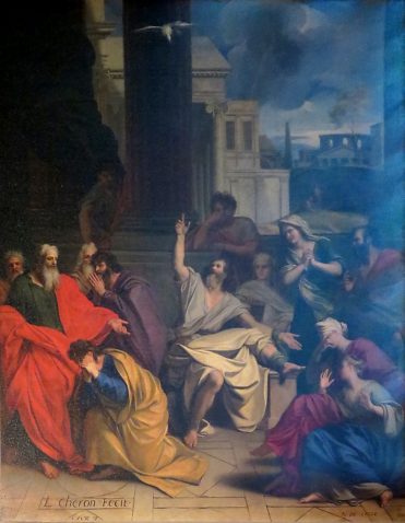 «Les Prédications du prophète Agabus à saint Paul» de Louis Chéron