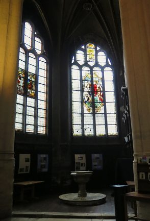 Vue d'ensemble de la chapelle des Fonts baptismaux.