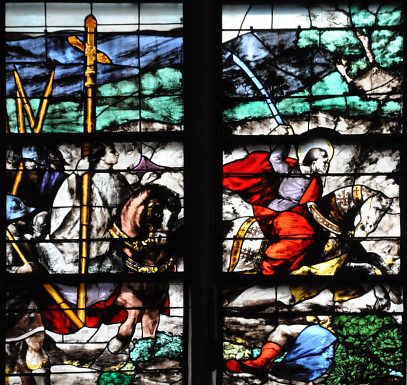 Bataille de saint Jacques contre les Maures, détail (fin du XVIe  siècle).