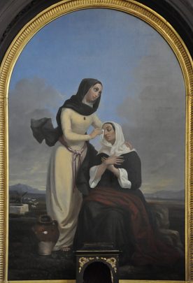 «Sainte Geneviève rendant la vue à sa mère»
