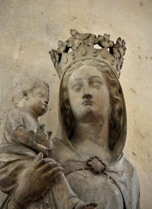 Notre–Dame de Bonne Délivrance, détail. Fin du XIVe siècle.