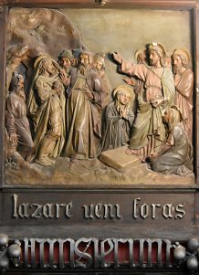 La Résurrection de Lažare, bas–relief du XIXe siècle