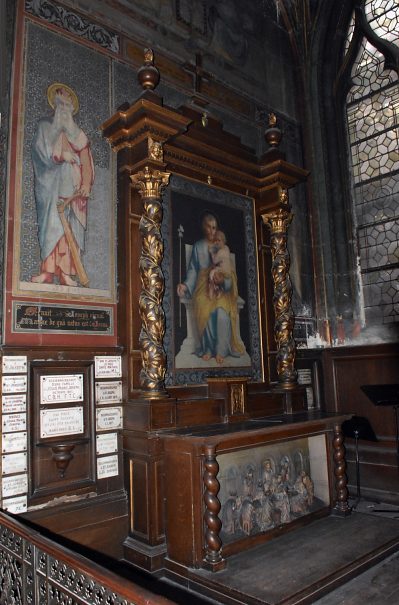 La chapelle Saint-Joseph dans le déambulatoire sud