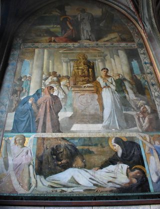 Fresque de sainte Marie l'Égyptienne par Théodore Chassériau, XIXe siècle