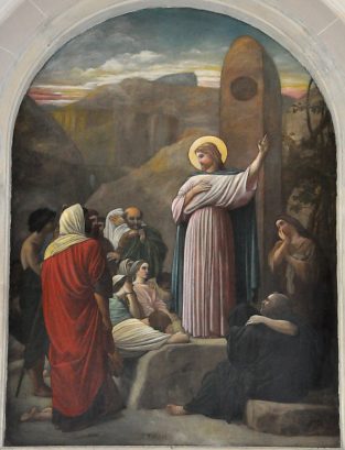 Le Sermon sur la montagne, fresque de Charles Timbal (1864)