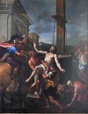 «Le Martyre de saint Jean l'Évangéliste», anonyme XVIIe siècle