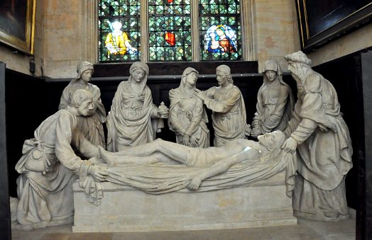 La Mise au tombeau dans la chapelle du Saint-Sépulcre