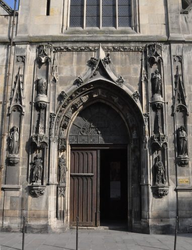 Faade de l'église Saint-Nicolas-des-Champs  Paris, 3e.