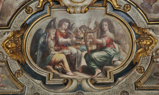 Anges musiciens et ange souffleur par Claude Deruet (vers 1588-1660)