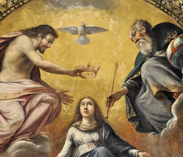 �Le Couronnement de la Vierge�, d�tail