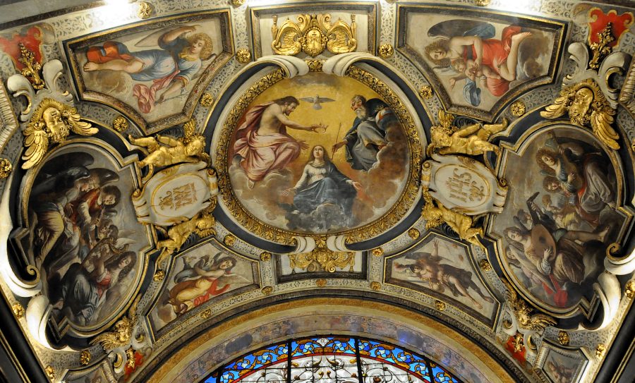 La vo�te de la chapelle des Bienheureux-Martyrs-des-Carmes