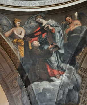 �Saint Simon Stock recevant le scapulaire par la Vierge�