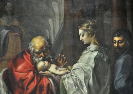 �La Pr�sentation de J�sus au temple� de Quantin Varin (vers 1570-1634), d�tail