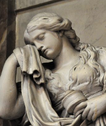 Statue de sainte Marie-Madeleine, d�tail