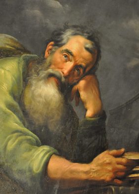 Saint Luc plong� dans ses pens�es