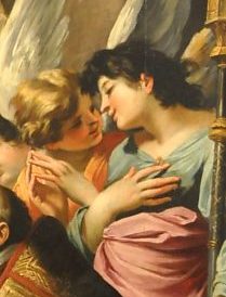 �Saint Augustin offrant son c�ur � l'Enfant J�sus�
