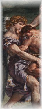 La Lutte de Jacob contre l'Ange d'Eugène Delacroix, détail