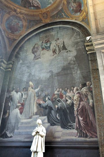 « La remise des statuts de l'Ordre de la Visitation à sainte Jeanne de Chantal»