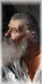 «La Communion des apôtres» par Henri Lerolle (1848-1929), détail