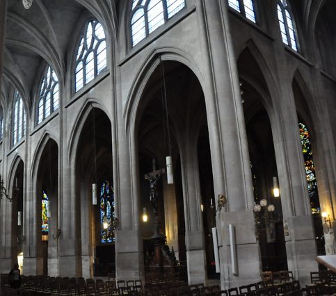 Élévations nord vues du transept