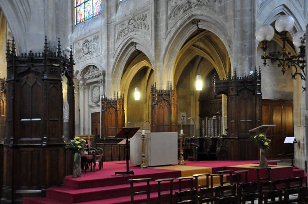 Vue du chœur et des arcades sud.