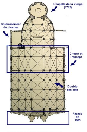 Plan de l'église Saint-Laurent