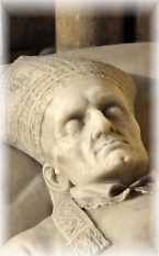 Gisant d'Alphonse de Liguori, créateur de la congrégation des Rédemptoristes, détail