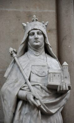 Statue de sainte Jeanne de France, détail