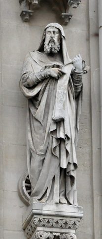 Statue du prophète Éžéchiel par J. Cambos