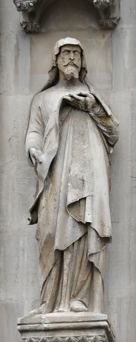 Statue du prophète Jérémie par F. Taluet