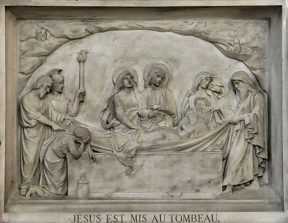 Jésus est mis au tombeau