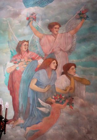 Peinture murale de la chapelle de la Vierge