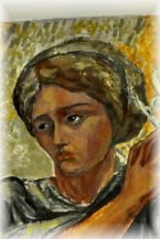 Sainte Hélène dans la fresque du chevet