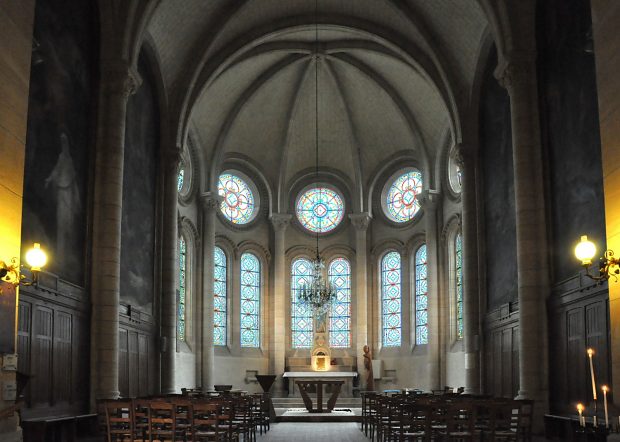 La chapelle axiale consacrée à la Vierge