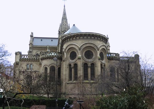 Le chevet de l'église