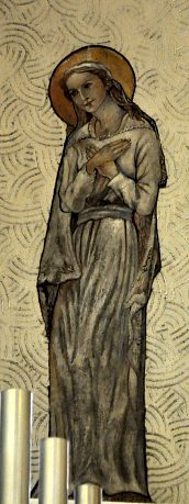 La Vierge dans la fresque de l'abside La Vierge dans la fresque de l'abside