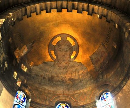 Le Christ dans la voûte de la chapelle de la Vierge