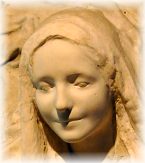 Bas-relief de Notre-Dame de Lourdes dû à G. Candelier (1988), détail