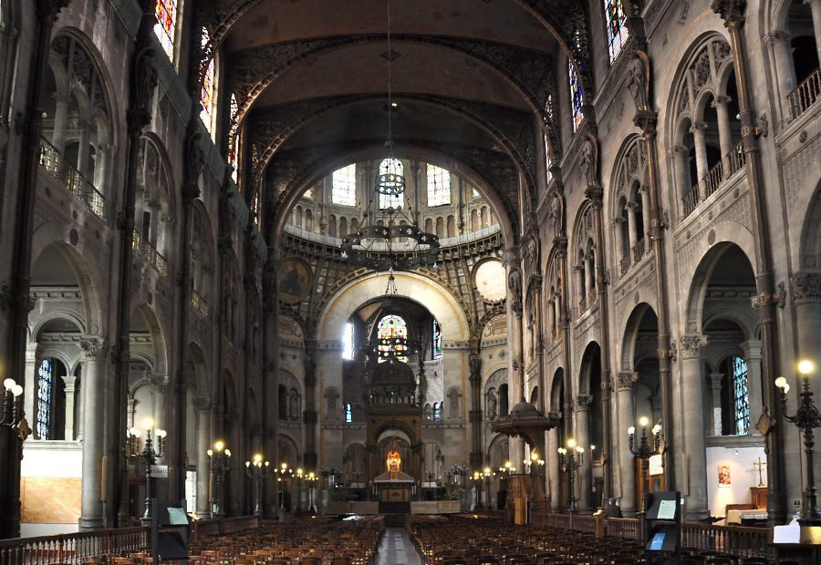 La nef de l'église Saint-Augustin