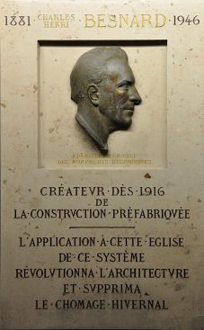 Plaque commémorative dédiée à l'ingénieur Besnard